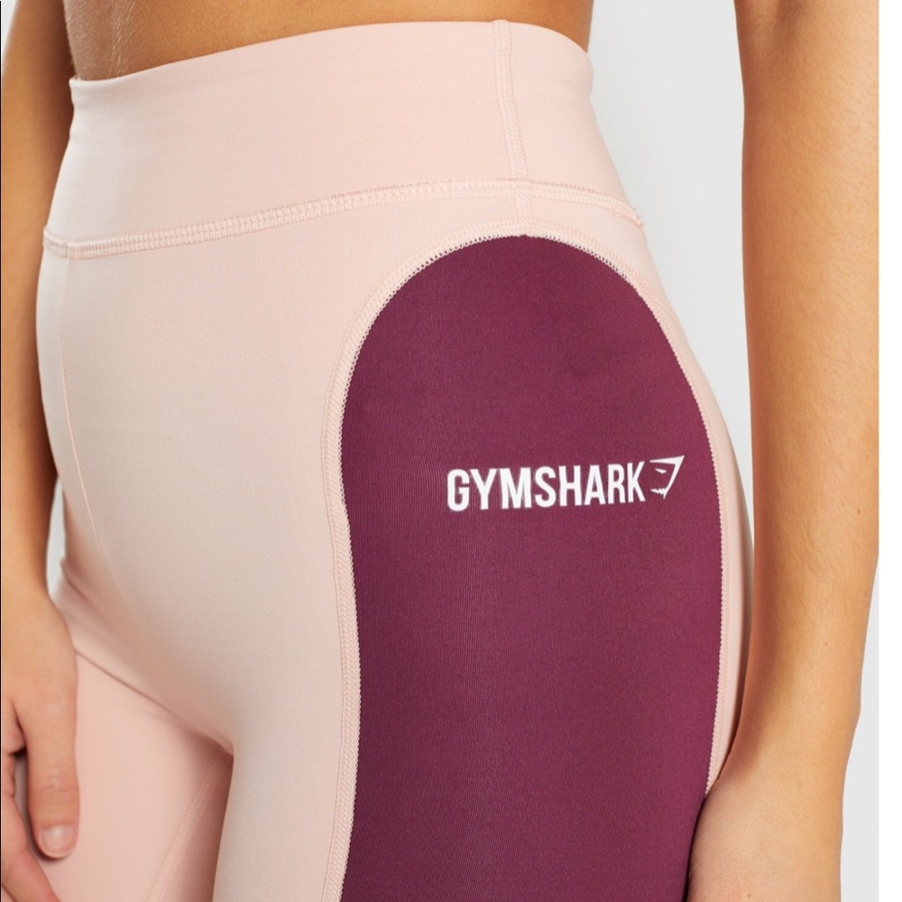 Gymshark Illusion Ruby/Nude/Lavender Leggings - Picture 4 of 7